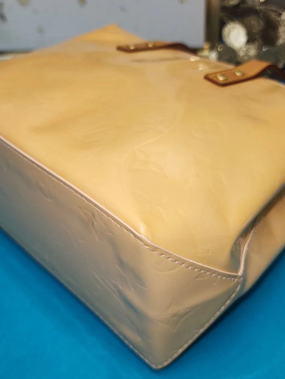 Authentic Louis Vuitton Vernis Reade PM Yellow W/ Dust Bag And Proof Of Purchase